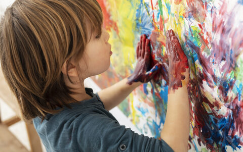 little-boy-home-painting